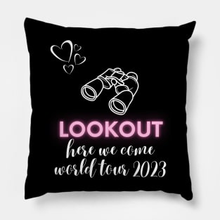 scentsy lookout, here we come, world tour 2023 Pillow