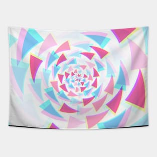 Tunnel Swirl Pastel Arrow Pattern Tapestry