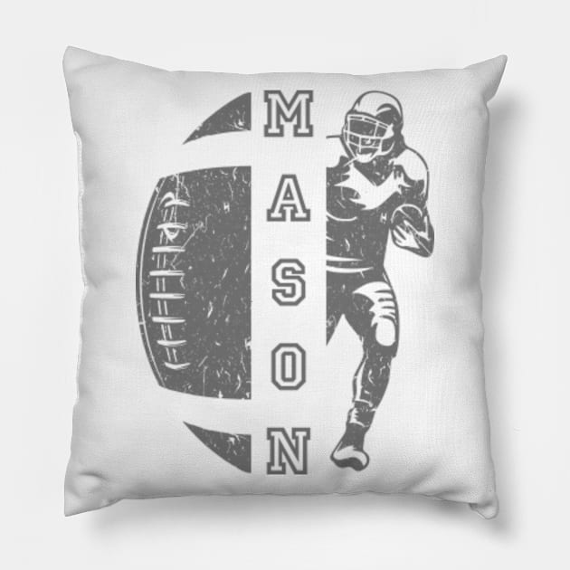 Mason Name, Cheer, School spirit, Sayings, Football, Football Sister, Football Mom Pillow by BenX