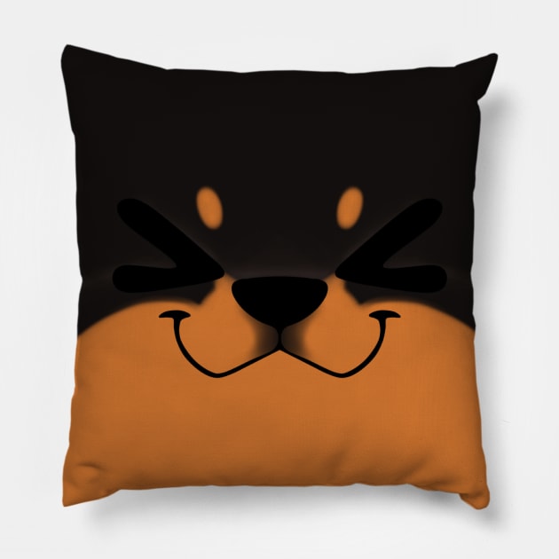 Rott/dobbie XD Face Pillow by Ofthyena