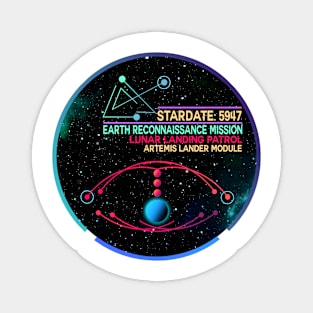 Lost Lunar Patrol - Artemis Landing Module Magnet