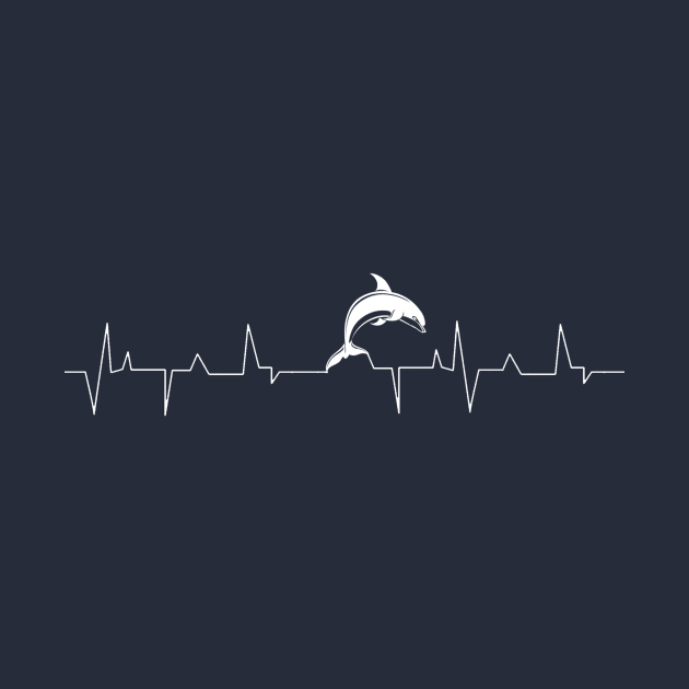 Heartbeat Dolphin Jumping by Coumenole Design