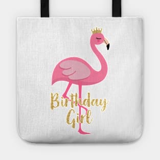 Flamingo Girl Birthday Costume Gift Tote