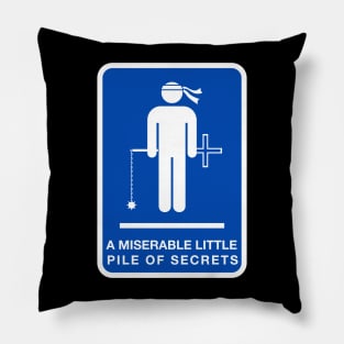 Pile of Secrets Room - non-distressed version Pillow