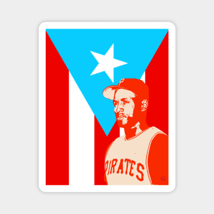 Puerto Rican Baseball Player | Roberto Clemente Magnet