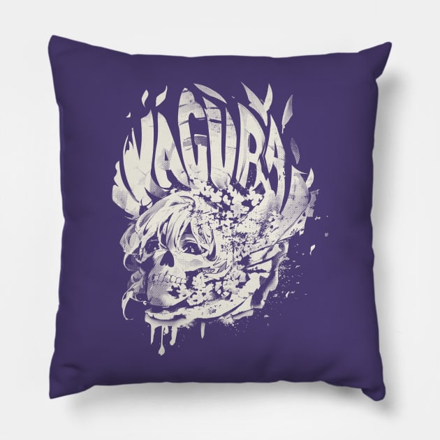 Skull Girl (canvas skull) Pillow by Kagura (The band)