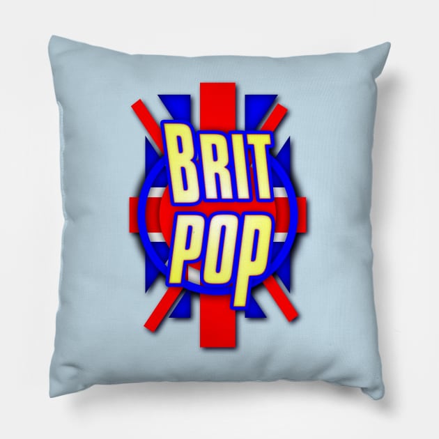 BRIT POP Pillow by KIMIDIGI