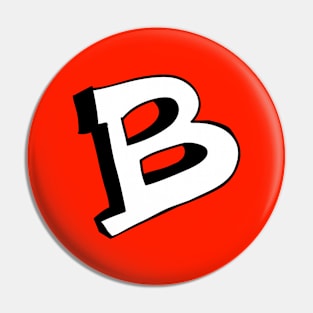 INITIAL "B" Street Art Pin