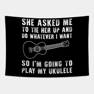 Ukulele Strings of Laughter: Strumming Your Playful Melodies! Tapestry