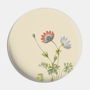 Vintage botanical flower Pin