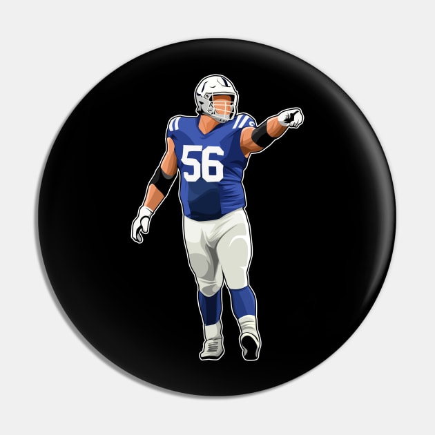 Quenton Nelson #56 In Action Pin by GuardWall17