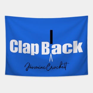 Clap Black - Jasmine Crockett - Back Tapestry