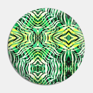 Green Abstract Stirpes Pin