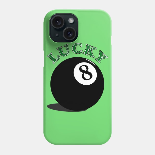 Lucky 8 Ball Phone Case by GeekySagittarius