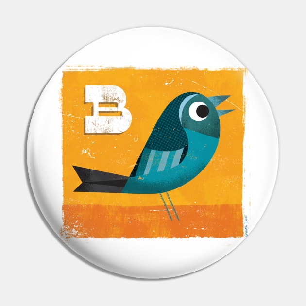 B for Bird Pin by Gareth Lucas