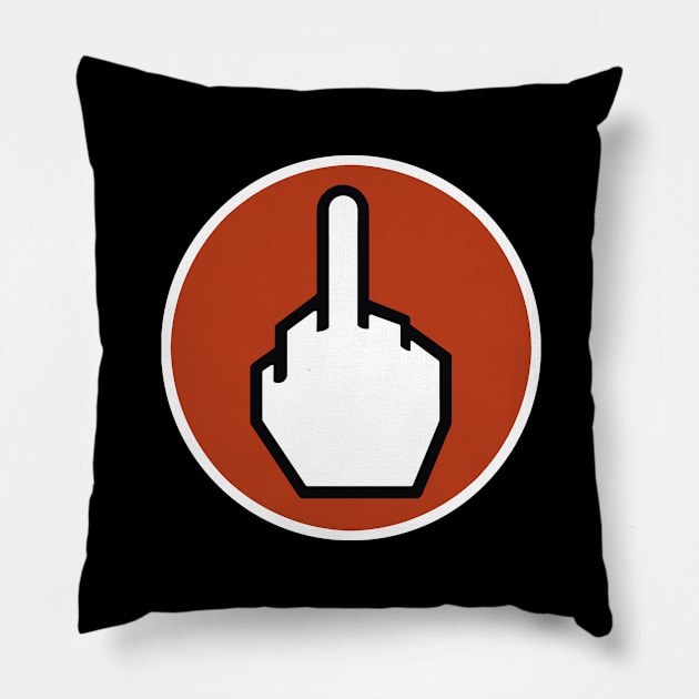 F*ck Off! Pillow by Vick Debergh