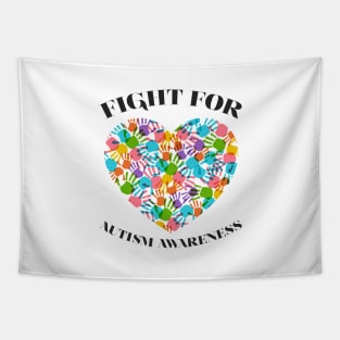 'Fight For Autism Awareness' Autism Awareness Shirt Tapestry