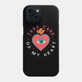 Take Care Of My Heart Corazon Love Amor Phone Case