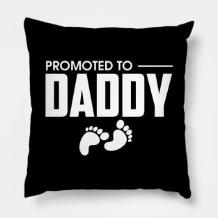 Cute Promoted To Daddy Pregnancy Announcement Pillow