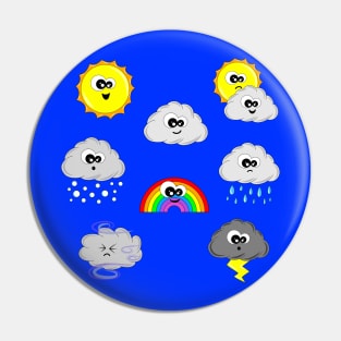 Weather design Pin