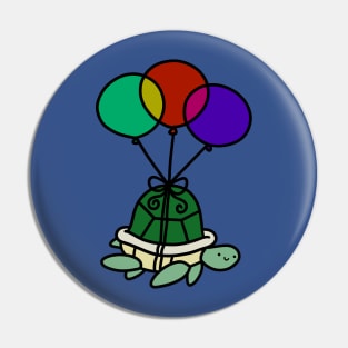 Balloon Turtle Pin