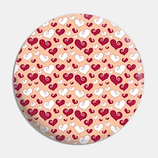 Cute Hearts Seamless Pattern 051#001 Pin