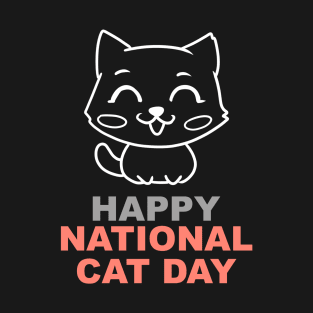 Happy National Cat Day T-Shirt