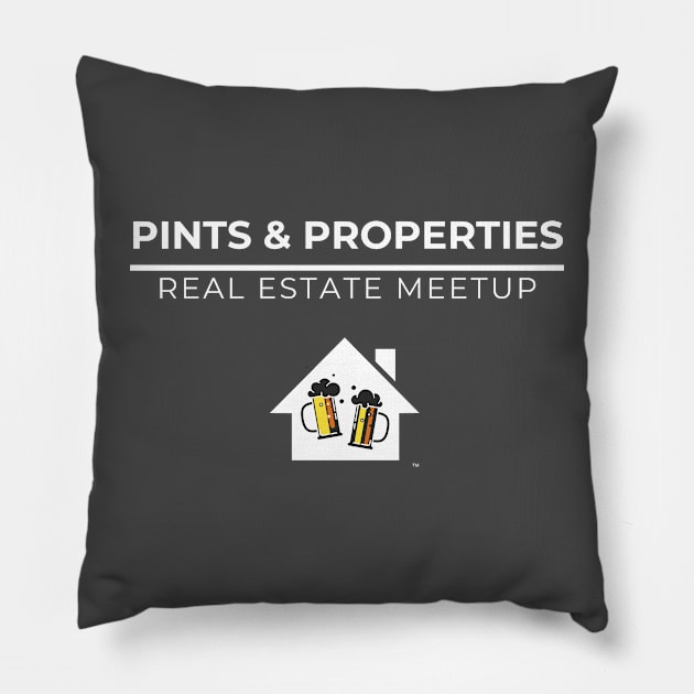 Pints & Properties Pillow by Five Pillars Nation