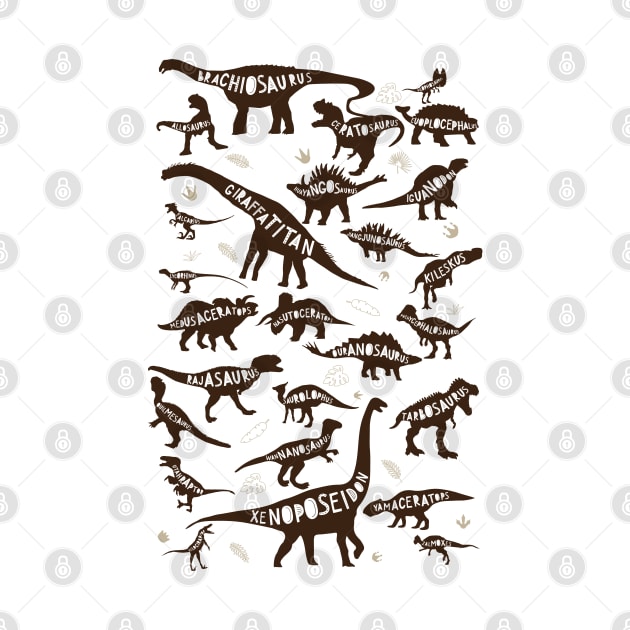 Dinosaur Alphabet ABC by cacostadesign