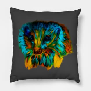 hedgehog lover rainbow hedgehog Pillow