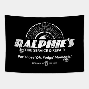 Ralphie's Tire Tapestry