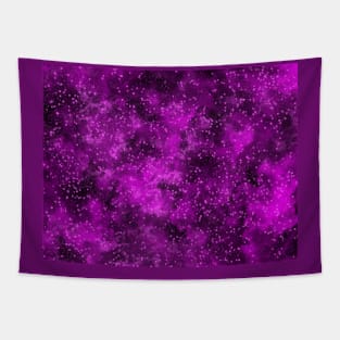 Purple Abstract Galaxy Tapestry