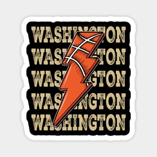 Funny Sports Washington Proud Name Basketball Classic Magnet