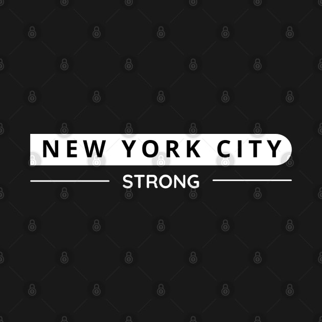 NYC City Strong (Dark Colors) by Proud Town Tees