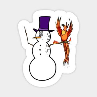The Snowman and the Phoenix, Phoenix on Fire, Melting Snowman Magnet