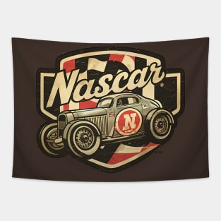 Vintage NASCAR Car Tapestry