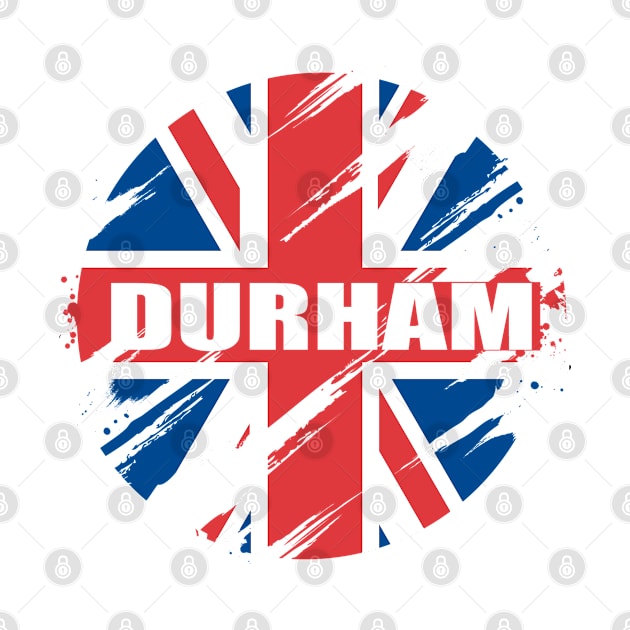 DURHAM British Flag England UK Britain Union Jack by Jas-Kei Designs