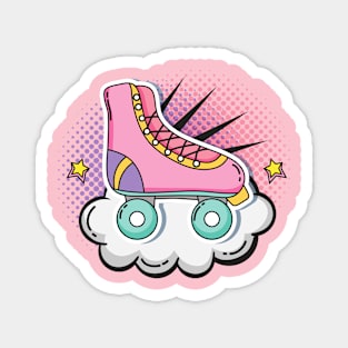 Roller Skate Pop Art Magnet