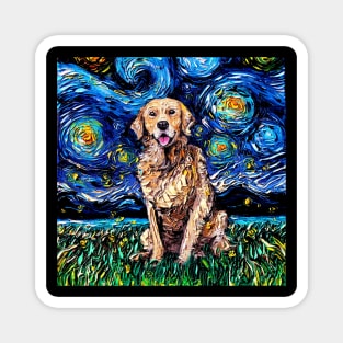 Golden Retriever Night Magnet