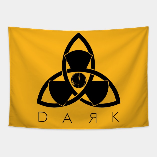 Dark  nuclear triskel Tapestry by Ddalyrincon