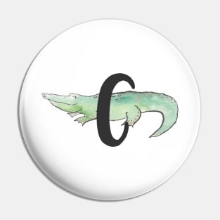 C is for Crocodile Pin