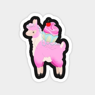 Cupcake Llama Magnet