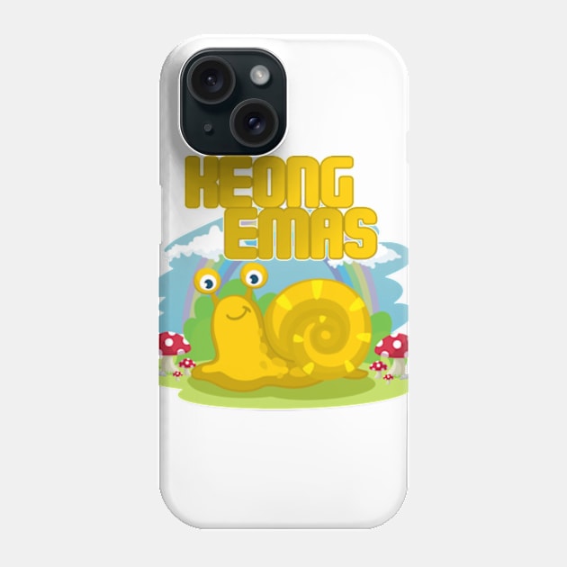 Keong Emas Golden Snail Phone Case by BeeFest