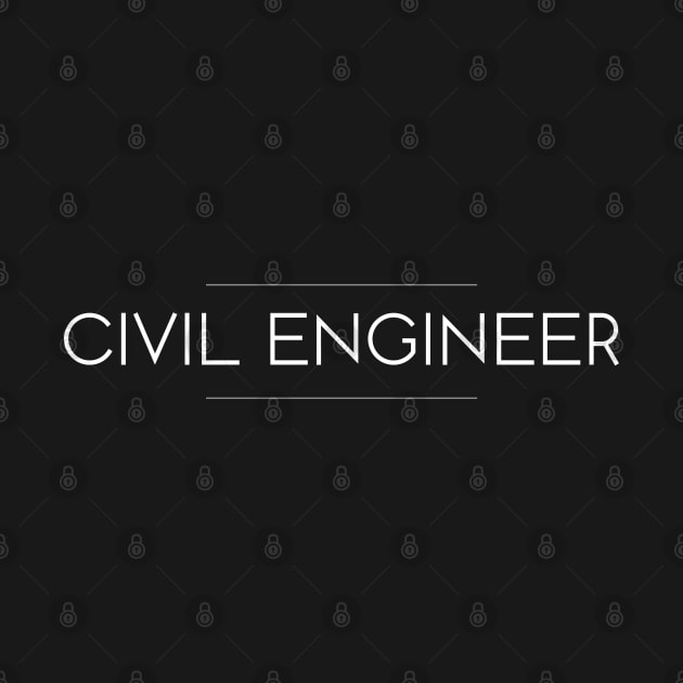 Civil Engineer Minimalist Design by Studio Red Koala