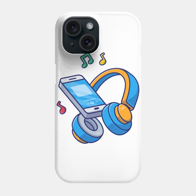 Listening music with headphone Phone Case by Catalyst Labs