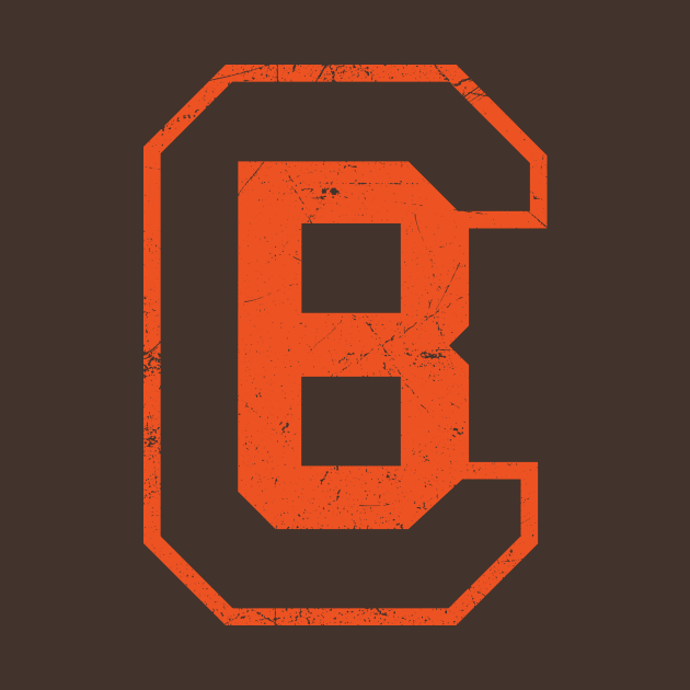 CB Football Monogram - Brown by KFig21