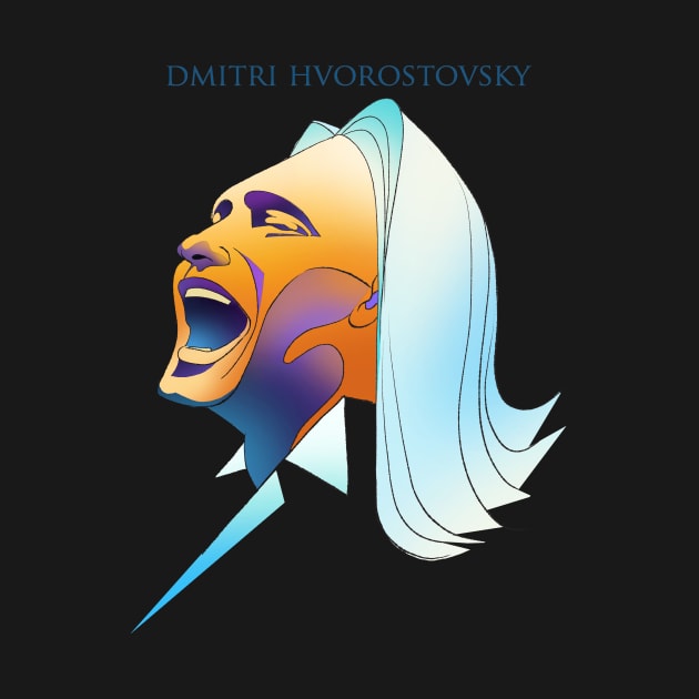 Caricature of Dmitri Hvorostovsky by TrevorIrvin