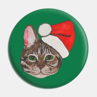 Santa cat Pin