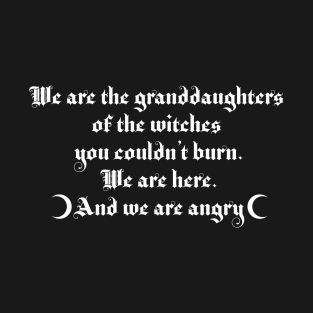 We are the granddaughters of the witches you couldn't burn 2.1 T-Shirt