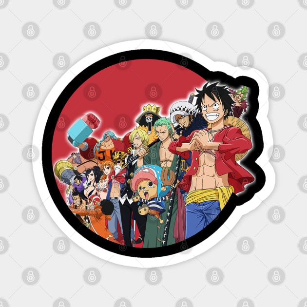 mugiwara crew Magnet by Sparkledoom